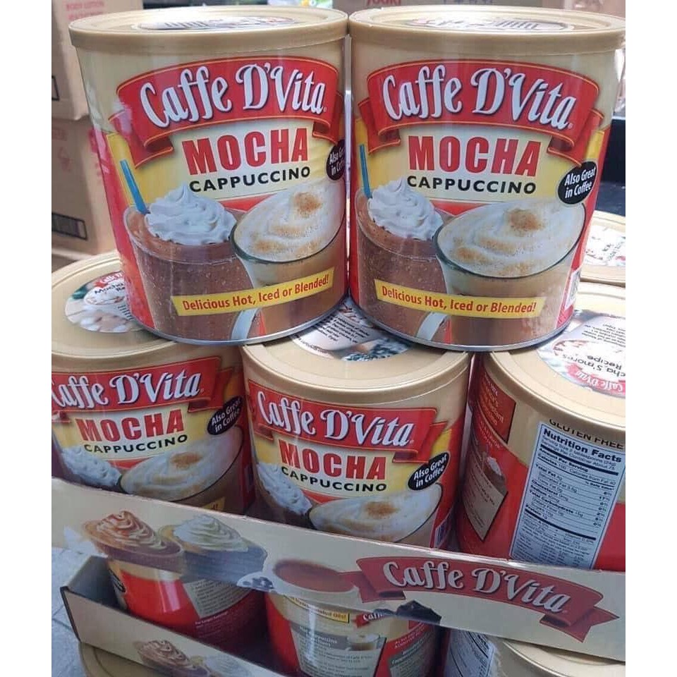 Cafe hòa tan Caffe D’Vita Mocha Cappuccino 1.8kg