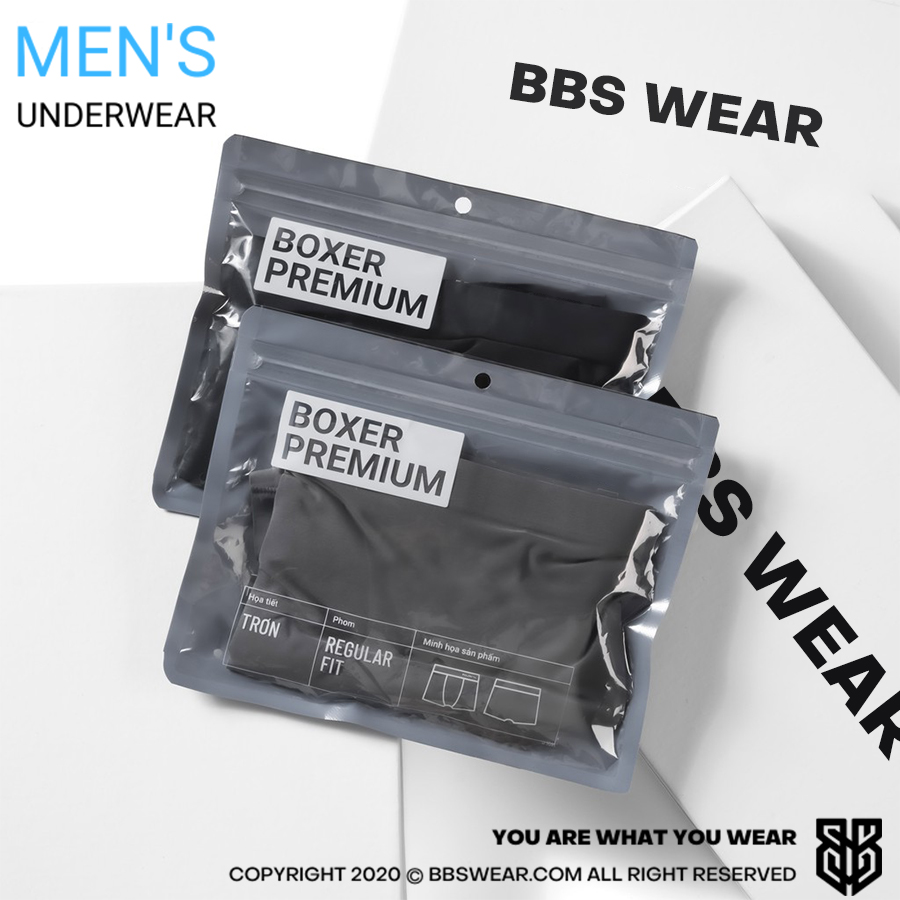 Quần lót Boxer nam vải lụa lạnh SilktekTM tự nhiên 100% thoáng khí co giãn