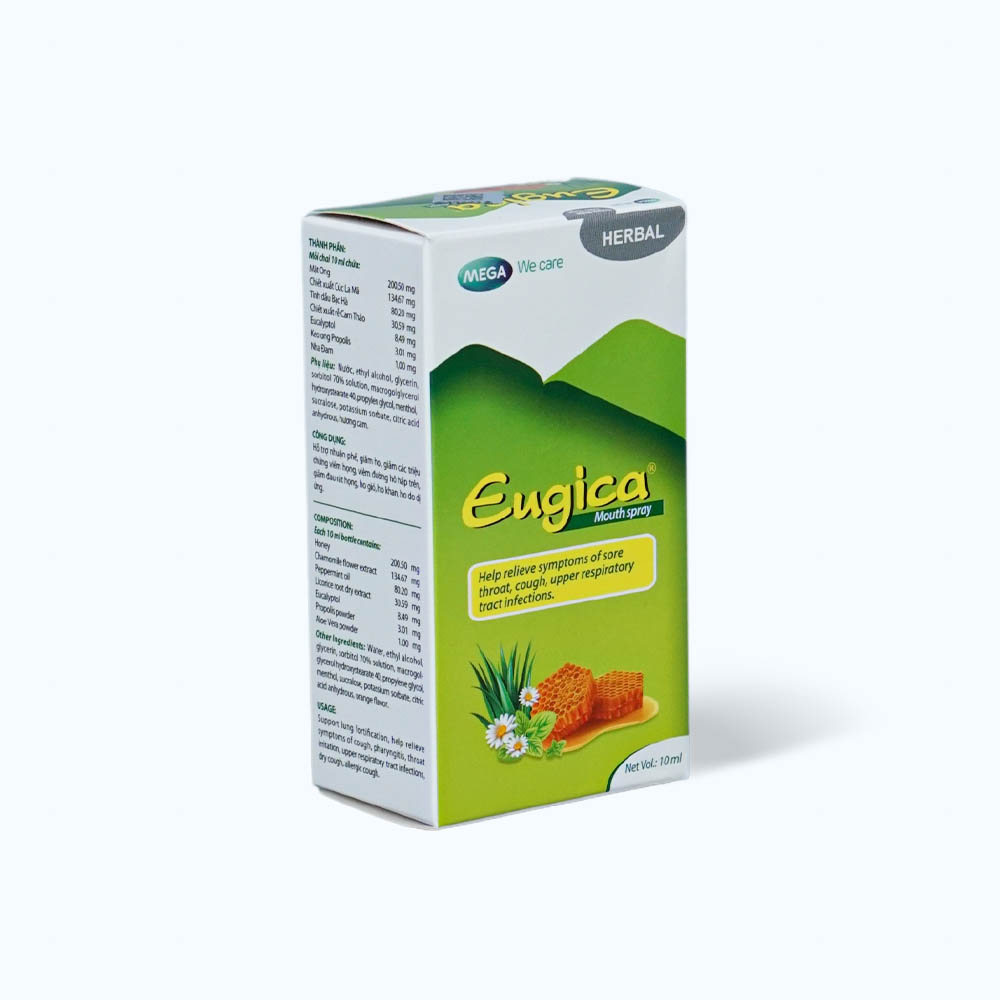 Xịt họng thảo dược Eugica (10ml)