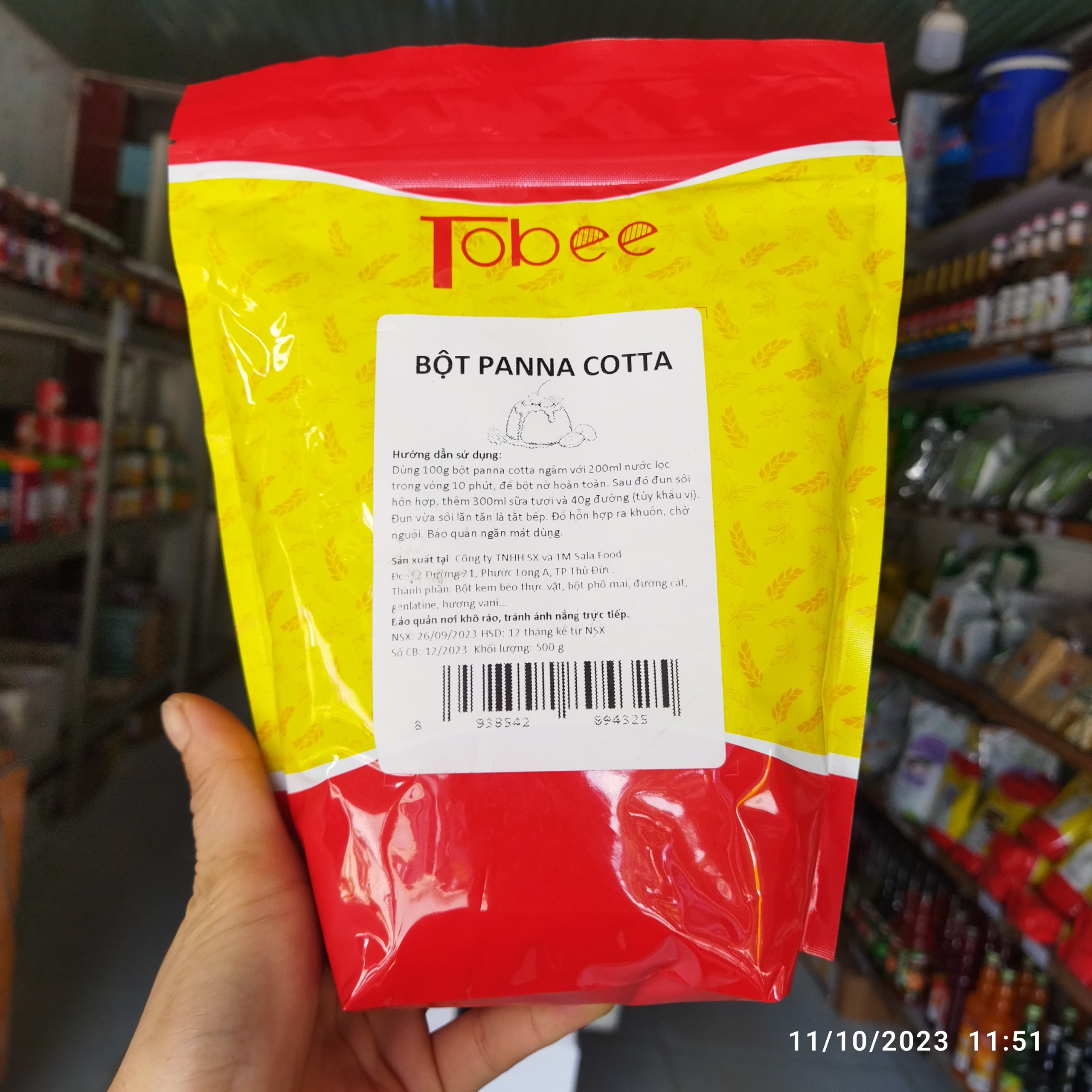 Bột Làm Panna Cotta Tobee 500g - Bột Làm Bánh