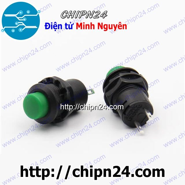 Nút nhấn tự giữ ds-425 xanh lá