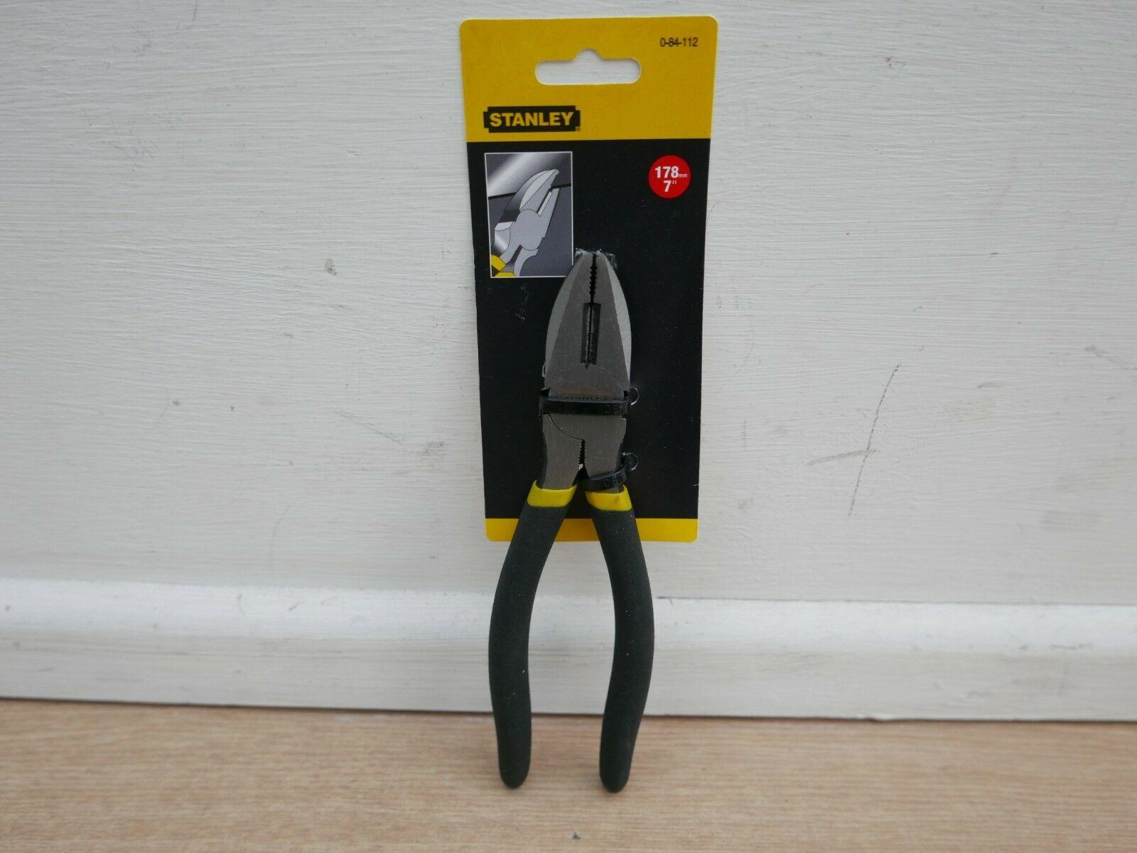 Kìm điện Stanley 84-112 18cm (Đen)