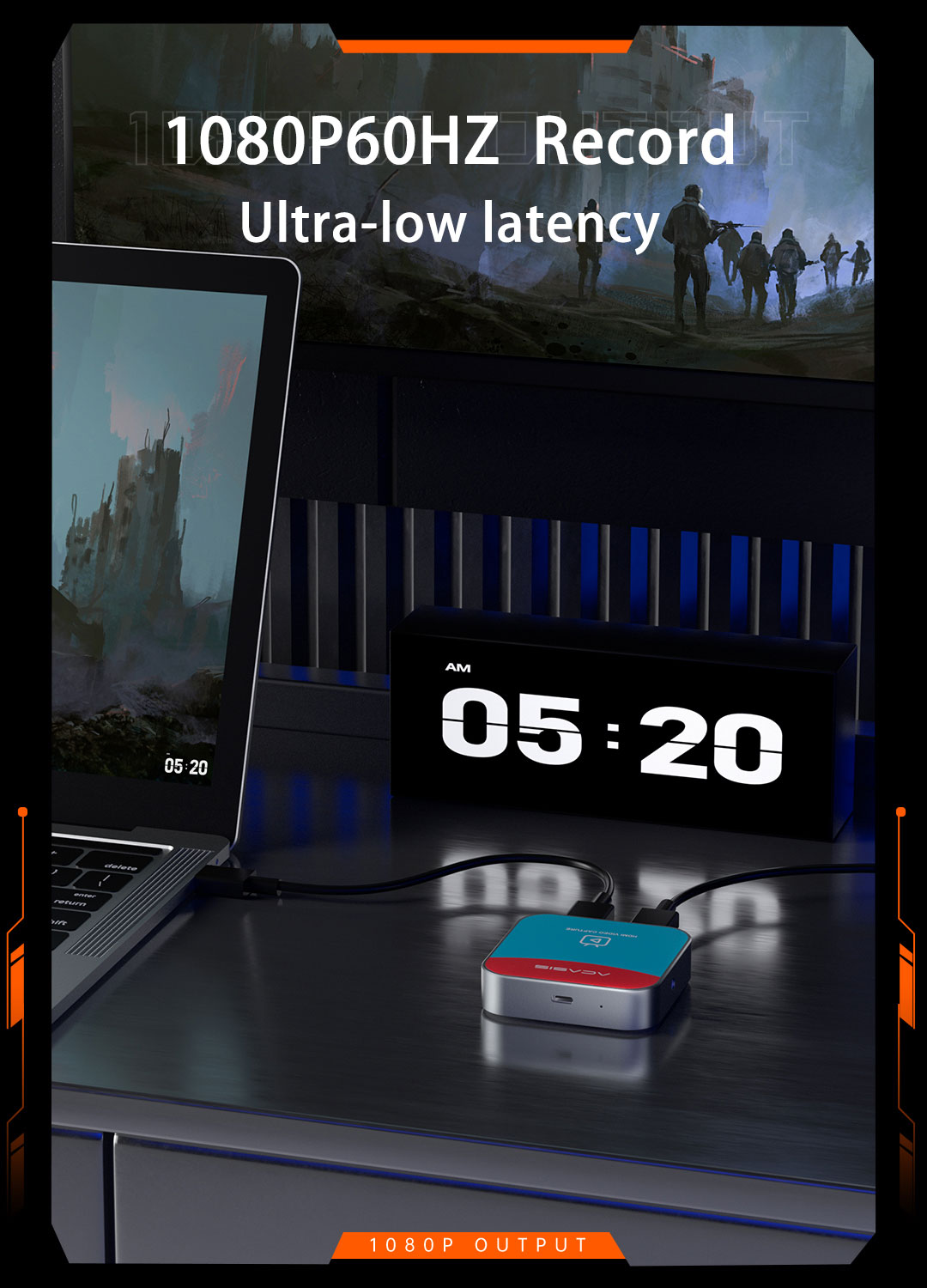 Arcassis HDMI Video Capture Card Game Trò chơi phát sóng trực tiếp Camera chuyên dụng IPad Điện thoại di động chuyển đổi ghi âm NS VC-005