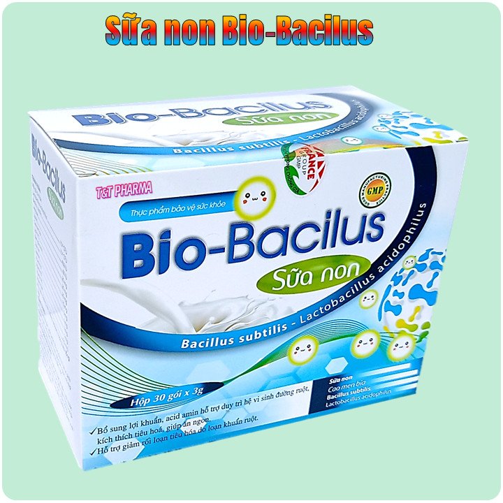 Cốm Vi Sinh Bio Bacilus Sữa Non Giúp Bé Ăn Ngon, Giảm Rối Loạn Tiêu Hóa, Táo Bón, Tiêu Chảy - Hộp 30 Gói Bổ Sung 4 Tỷ Lợi Khuẩn Cho Trẻ Từ 1 Tuổi
