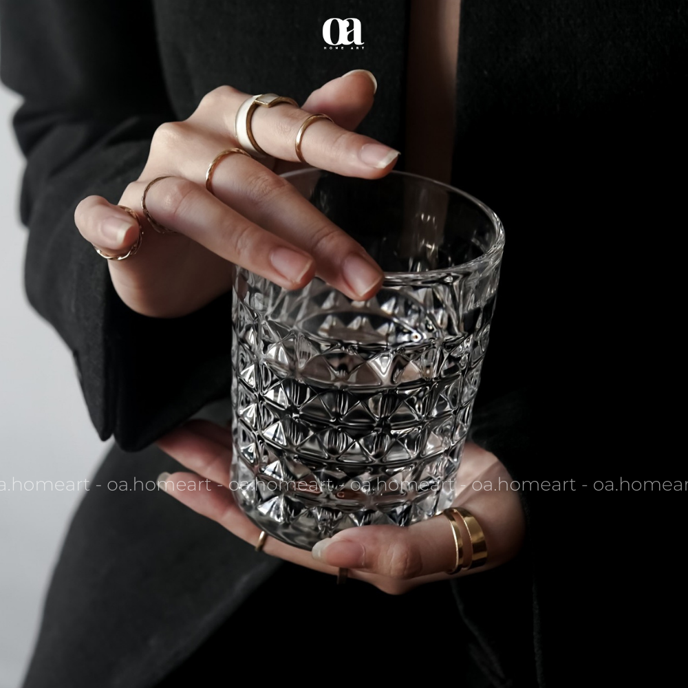 Ly Rượu Pha Lê Séc Cao Cấp Diamond Crystal