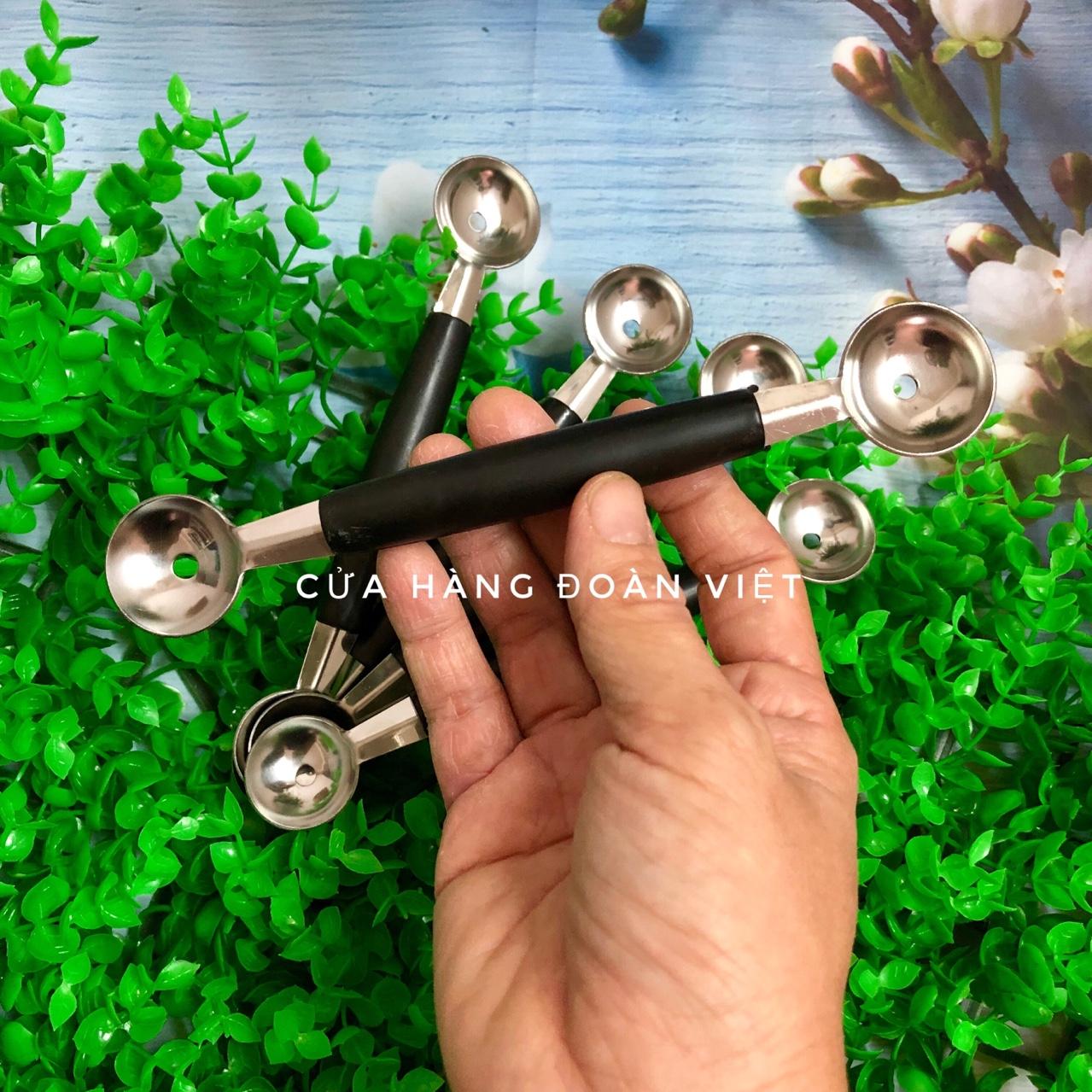 Muỗng Múc Dưa Hấu, Trái Cây, Kem.. Viên Tròn Đẹp Mắt - Muỗng Có Múc 2 Đầu Ăn Cắp Nhà Bếp Bằng Thép Không Gỉ Muỗng Múc Kem Trái Cây