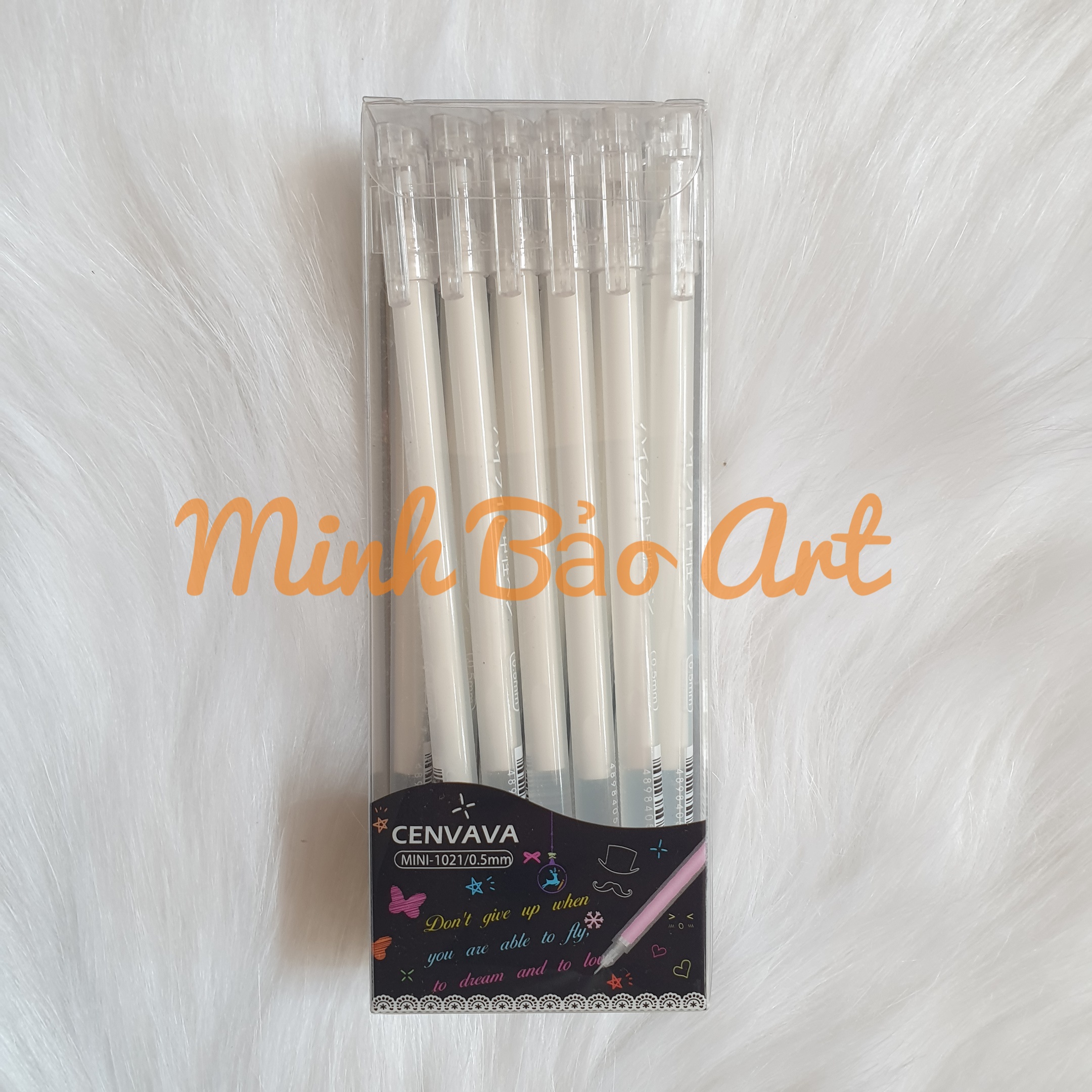 [HCM]BÚT GEL TRẮNG CENVAVA