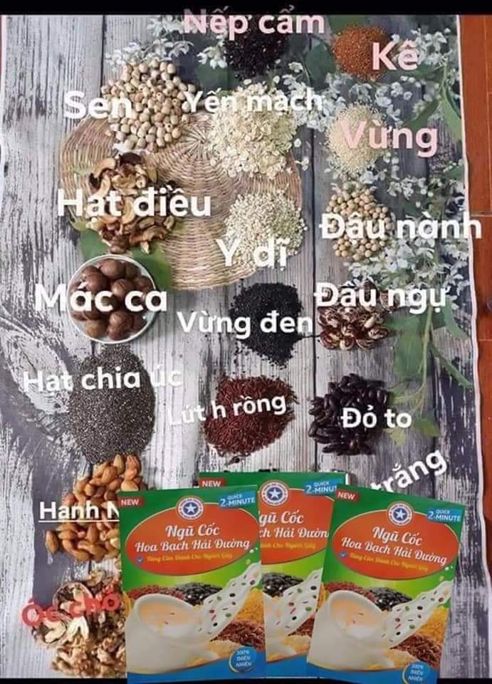 Bột Ngũ Cốc Hoa Bạch Hải Đường