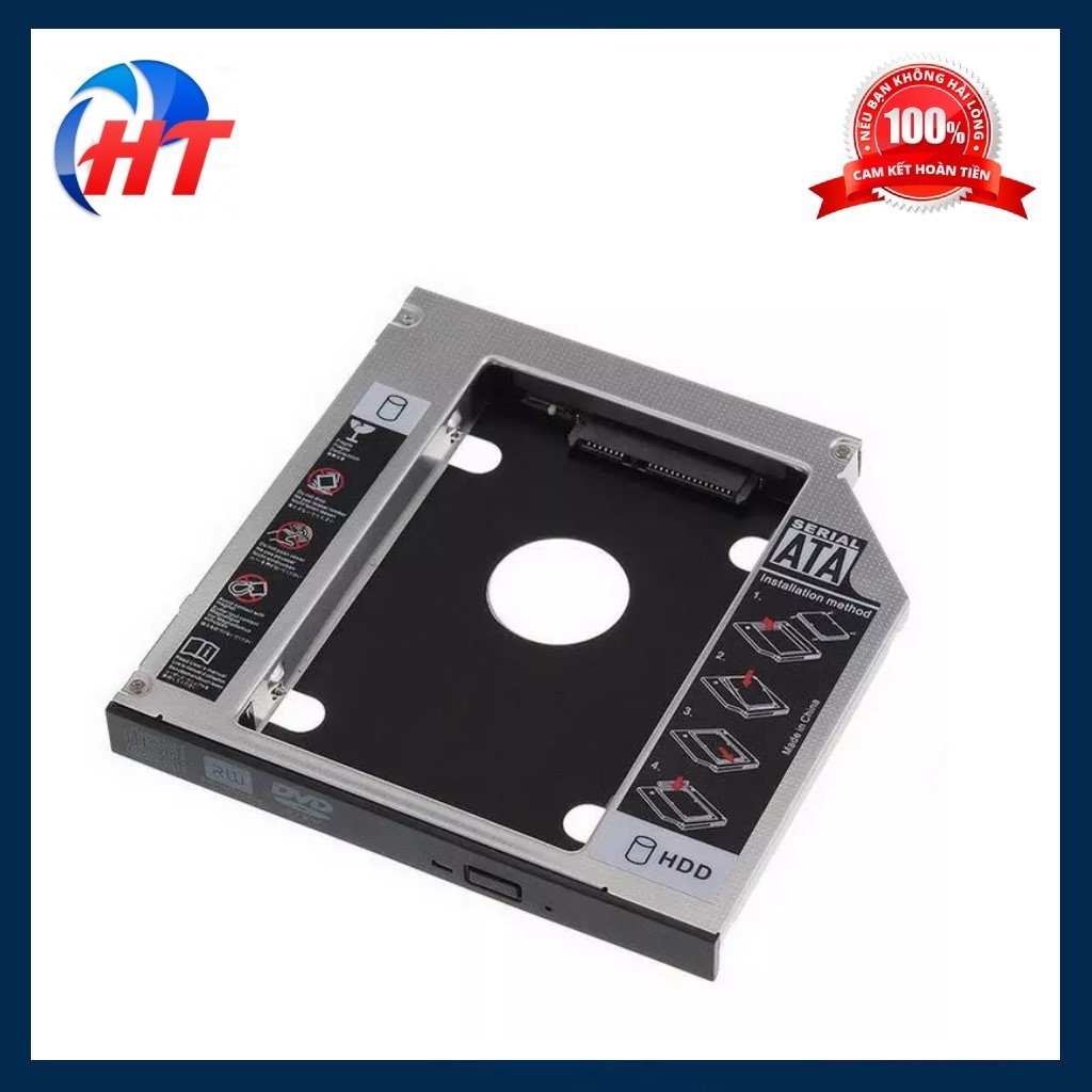 Khay lắp ổ cứng ssd/hdd caddy bay dày 12.7mm