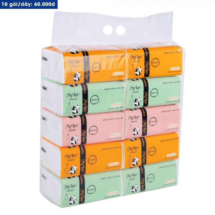 Thùng Khăn Giấy Rút Gấu Trúc Mylan - Cao cấp Mylan