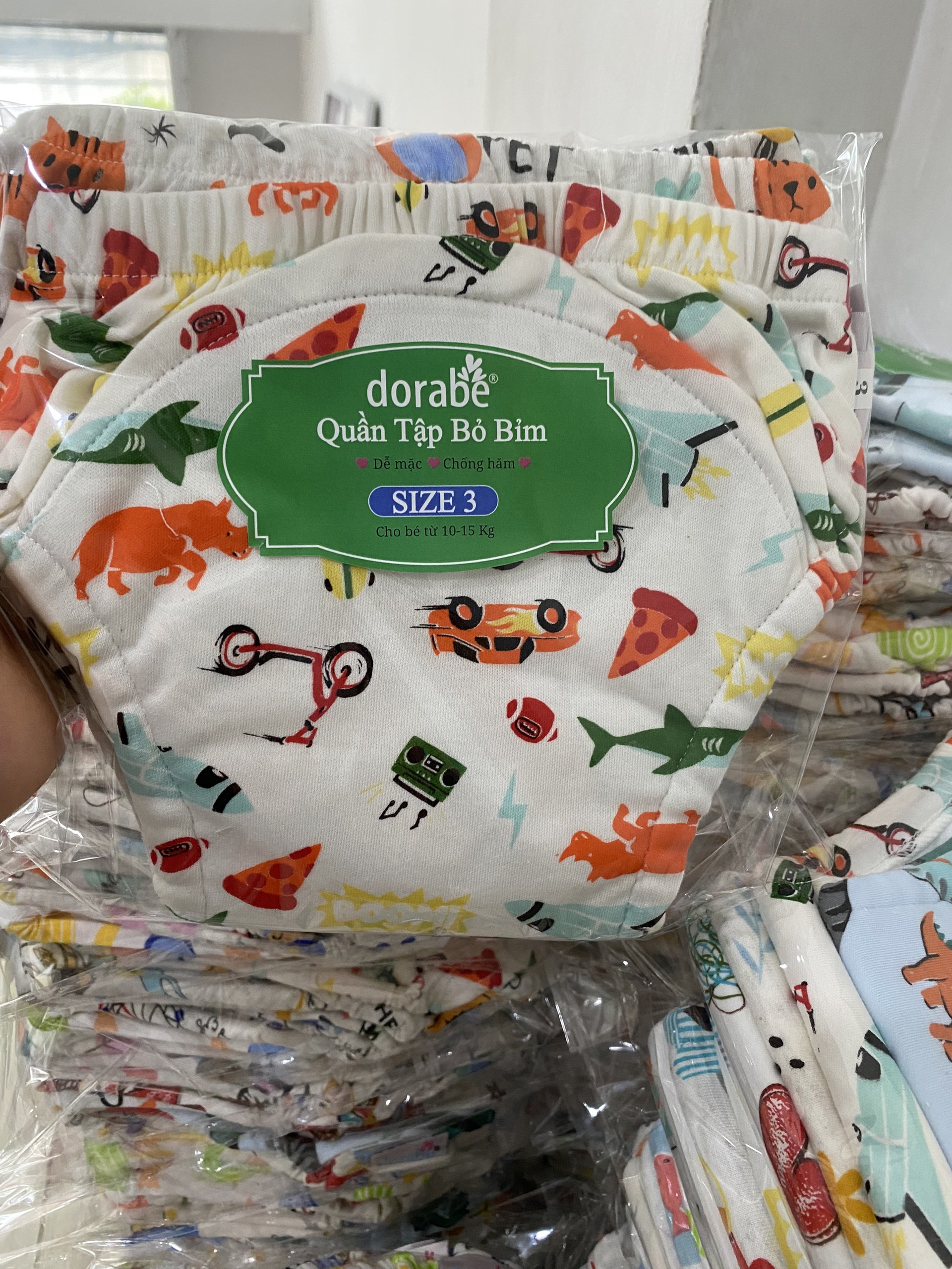 COMBO 5 QUẦN BỈM DORABE LOẠI 8 LỚP SIZE 3