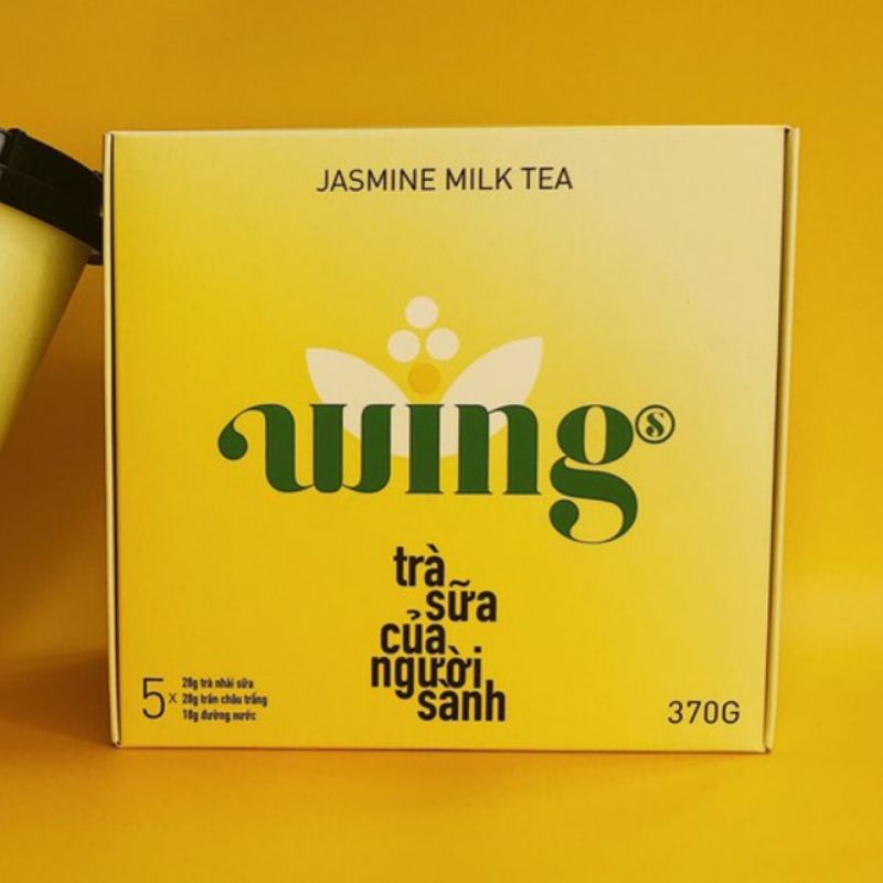 Trà Sữa Hoà Tan Wings Set 5 Gói(Vị Hồng Tra- Trà Nhài)