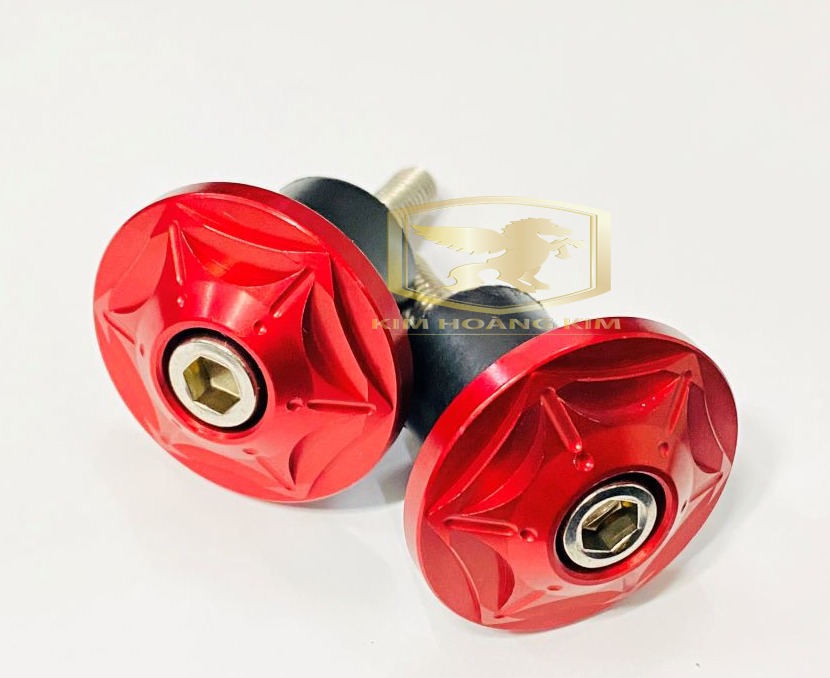 Gù tay lái nhôm Titan Gr5 màu ĐỎ gắn xe máy Sirius,Wave,Exciter,Sonic,Raider,Satria....