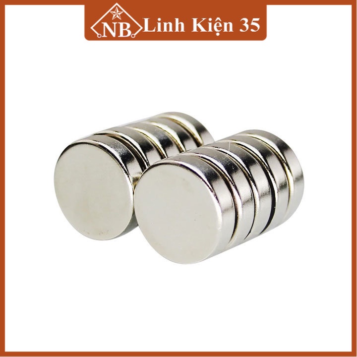 Combo 50 viên nam châm đất hiếm tròn 5x2mm (Nam châm vĩnh cửu từ tính hút cực mạnh)
