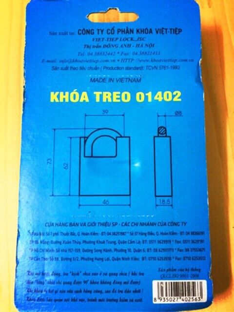 Khóa chống cắt việt tiệp 01402