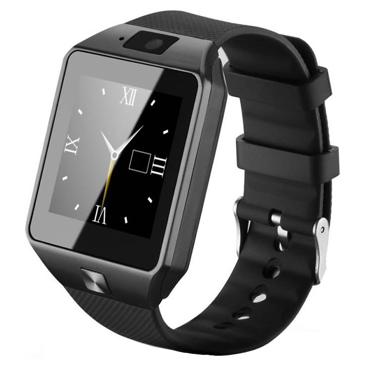 Đồng hồ thông minh Smartwatch DZ09 (Đen viền đen)