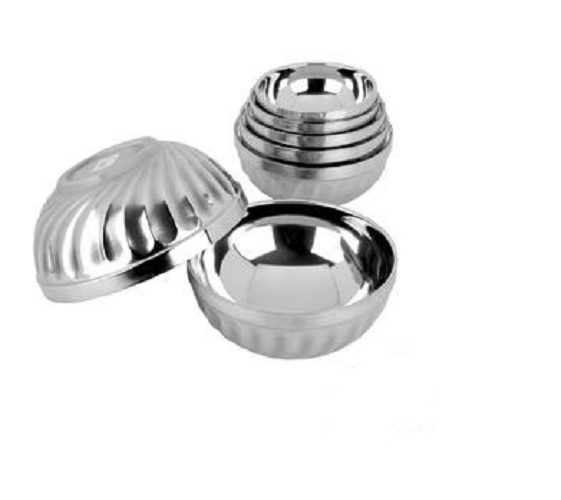 COMBO 5 Chén Inox Xoắn Cao Cấp Không Gỉ, Chén Ăn Cơm Inox