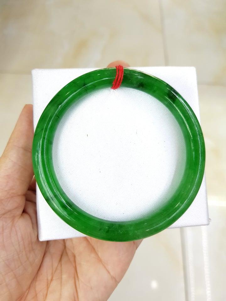 Vòng Tay Đá Ngọc Cẩm Thạch Xanh