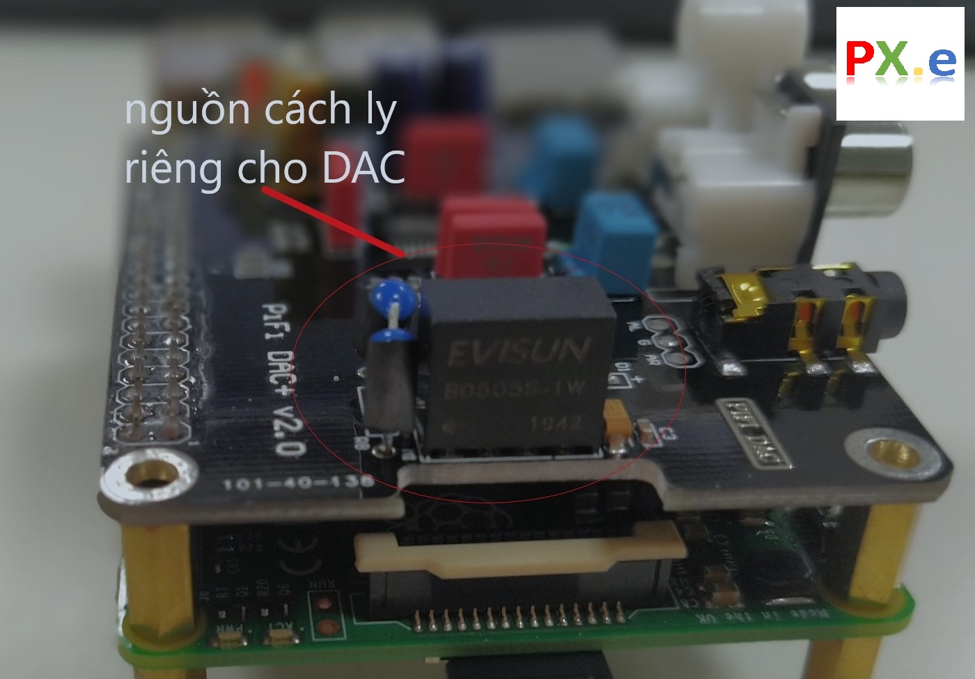 Bộ kit Music serve Raspberry + Hifi Berry DAC Plus PCM5122