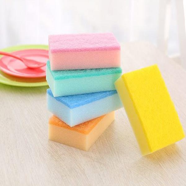 Set 5 miếng xốp rửa bát 1 mặt ráp  Kitchen tool