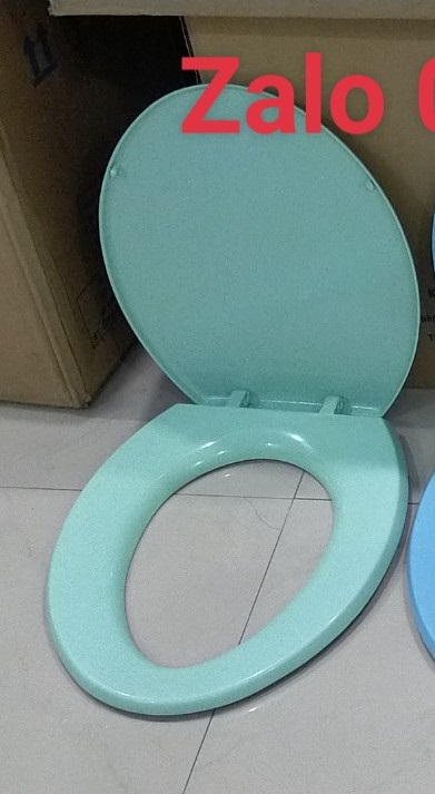 Nắp bồn cầu màu xanh ngọc xanh cốm