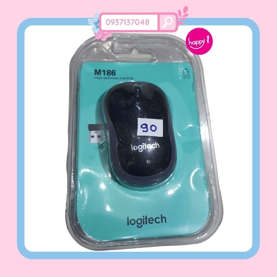 Chuột máy tính không dây Logitech M186 chính hãng