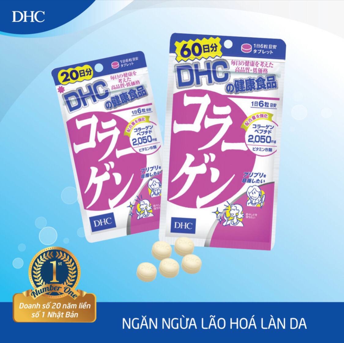 ￼viên uống làm đẹp da dhc collagen nhật bản 60 ngày