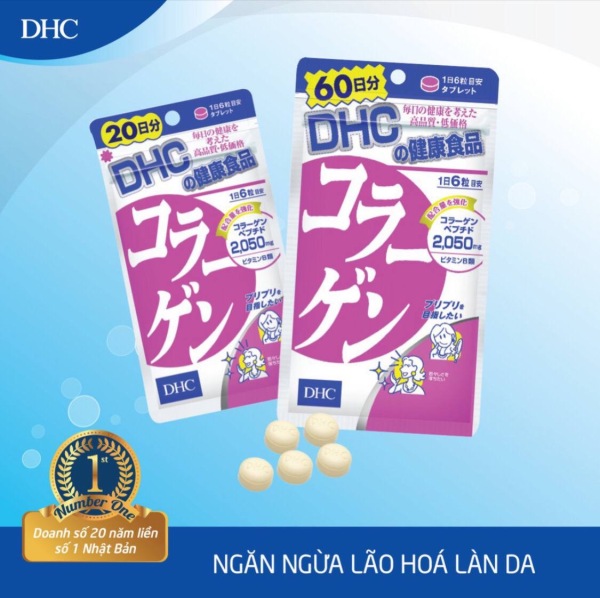 ￼Viên uống làm đẹp da DHC Collagen Nhật Bản 60 Ngày (360 Viên)