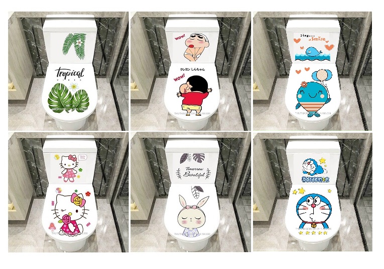 Decal dán Toilet DOREMON (mới) - Trang trí nhà cửa - THUTHAODECOR