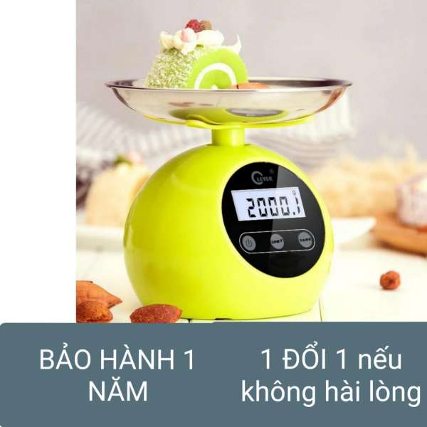 [BẢO HÀNH 1 NĂM] Cân Điện Tử Mini - Cân Điện Tử Làm Bánh ( Màu Xanh )