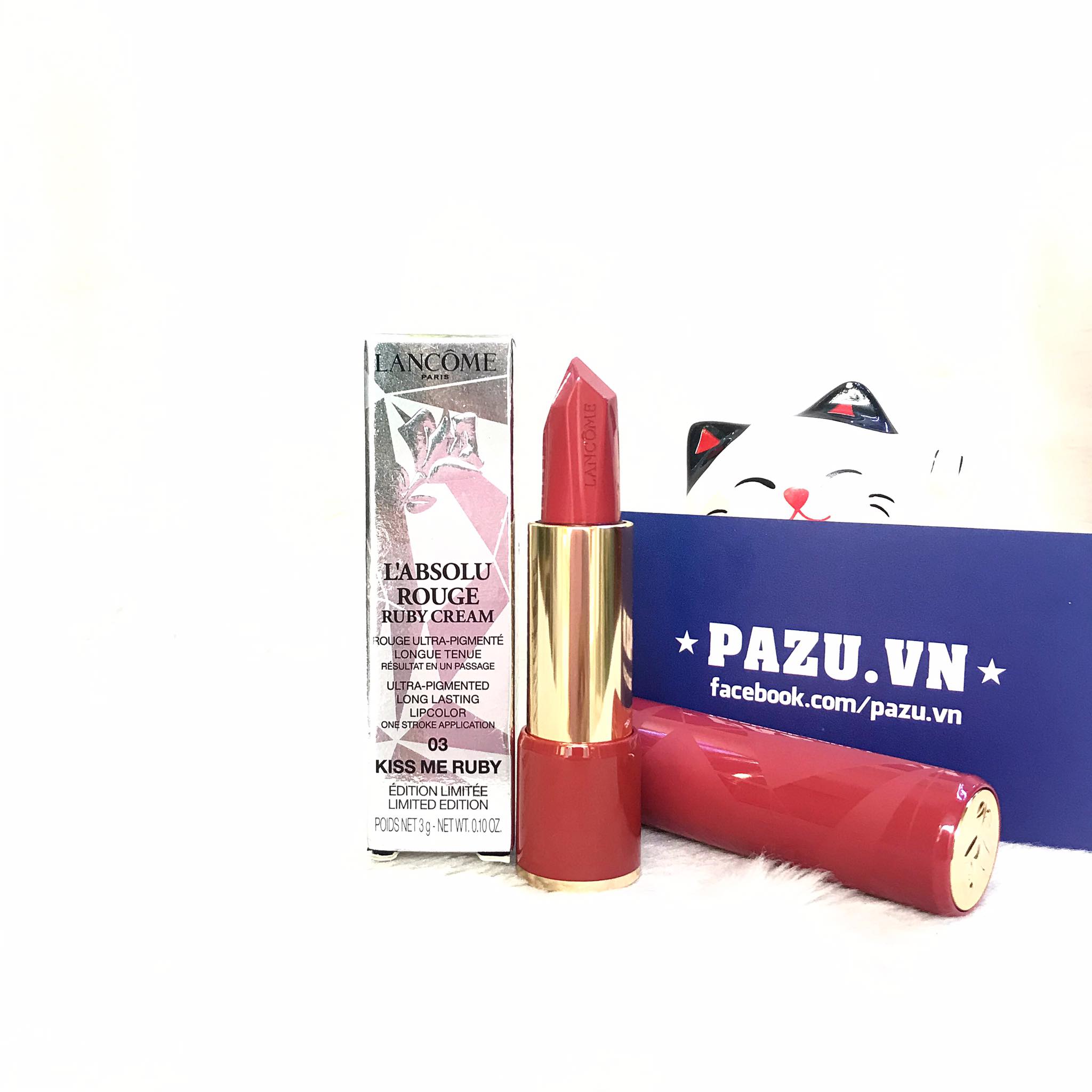 [HCM]Son Lancome L’absolu Rouge Ruby Cream - 03 Kiss Me Ruby Limted Edition