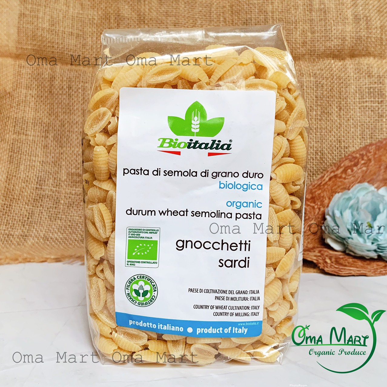 Nui figure child scalloped organic bioitalia 500g