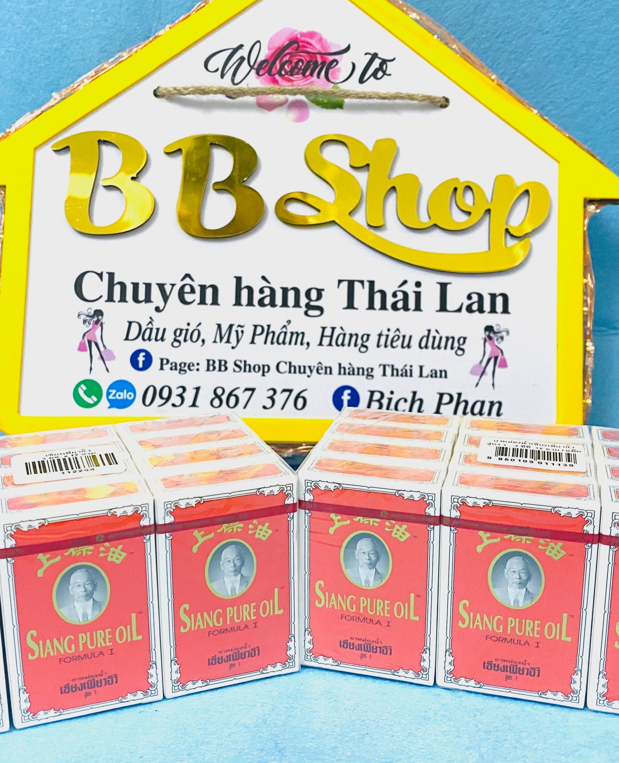 [HCM]DẦU GIÓ ĐỎ THÁI LAN SIANG PURE OIL