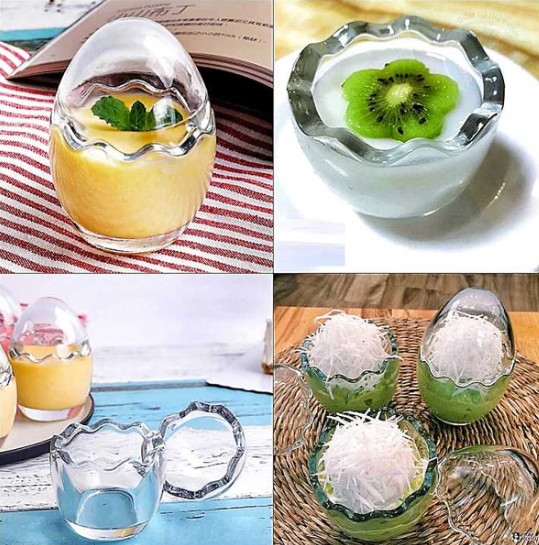 Lọ thủy tinh nhỏ 60ml hình quả trứng – hũ làm bánh plan, sữa chua - cường lực, chịu nhiệt cực dày