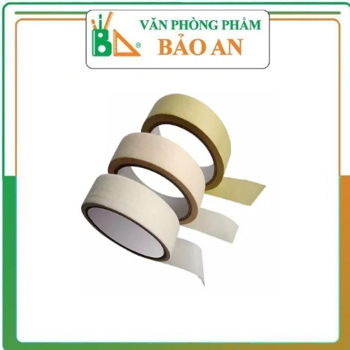 Băng Dính Giấy Dùng Đánh Dấu, Viết Chữ Lên Được,Đủ Kích Cỡ Loại 20m