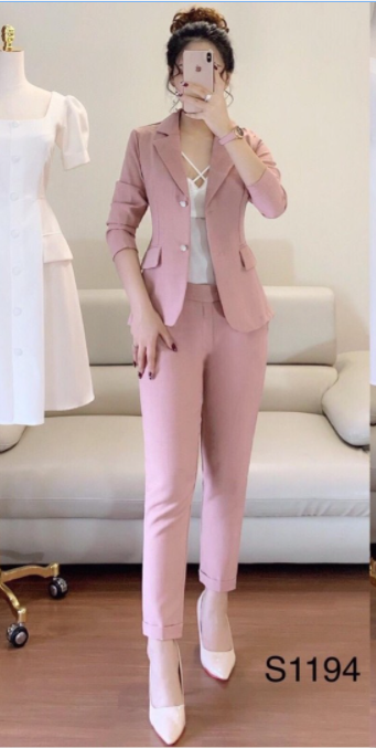 [HCM]Set vest ba món áo vest + áo thun + quần dài ống đứng