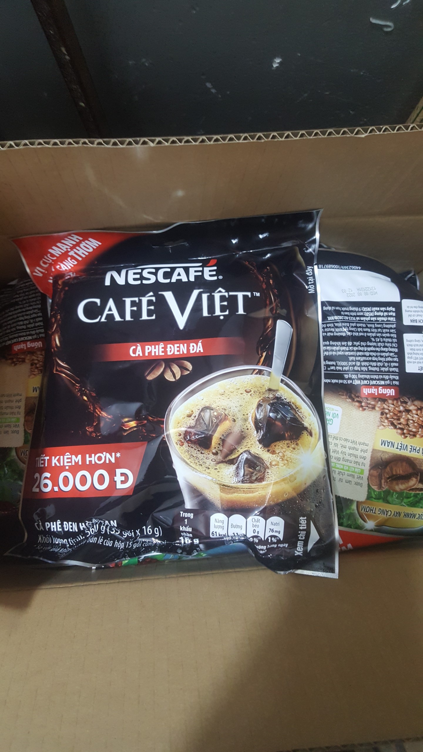 Cà Phê Đen Đá NesCafe Cafe Việt ( 35 gói x 16g )