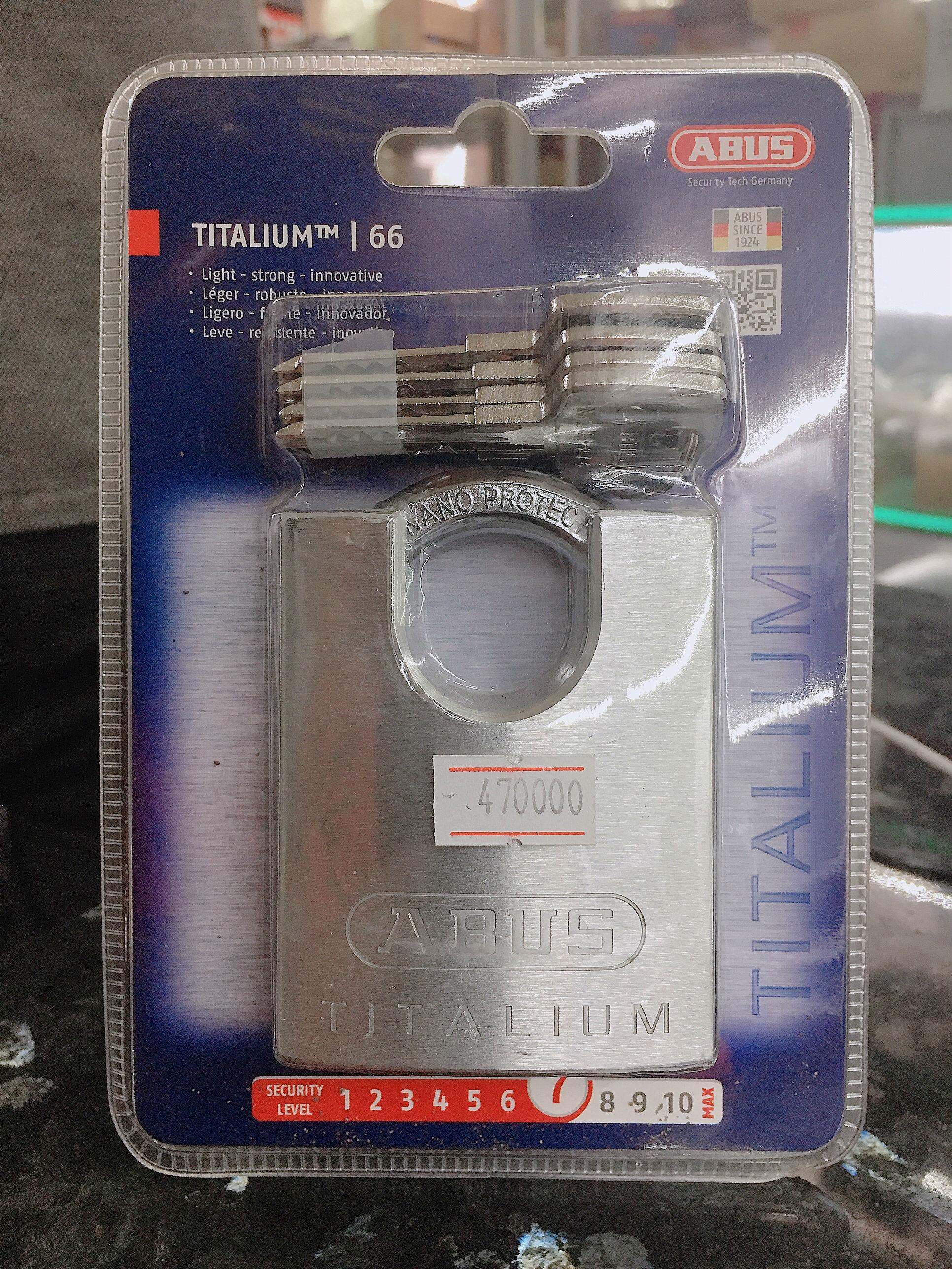 Ổ Khóa ABUS Titalium Chống Cắt 66CSTi/60