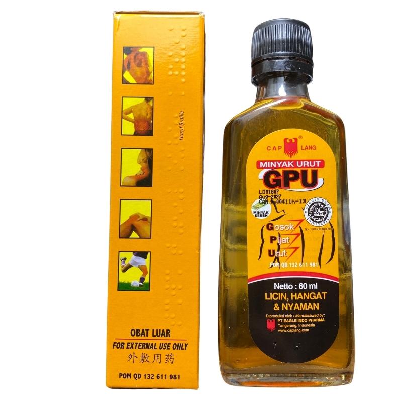 Dầu Nóng Xoa Bóp GPU MINYAK URUT Indonesia 60ml