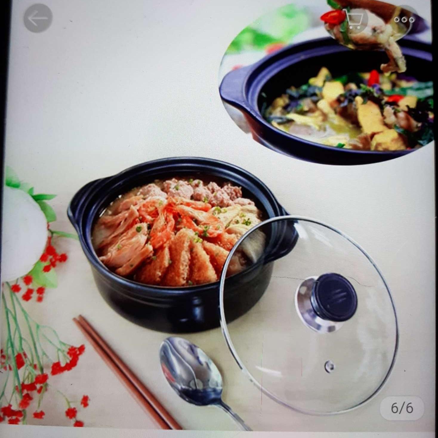 NỒI ĐẤT KHO THỊT CÁ NẤU CHÁO LOẠI DÀY 1L5