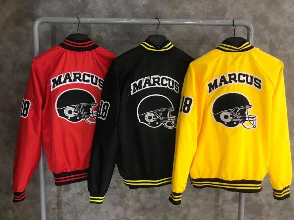 [UnisexStore] ÁO KHOÁC BOMBER MARCUS UNISEX (VÀNG, ĐEN, ĐỎ)