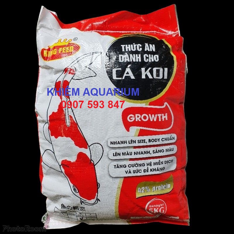 Cám king feed,cám cá koi king feed, thức ăn cá koi 42% đạm