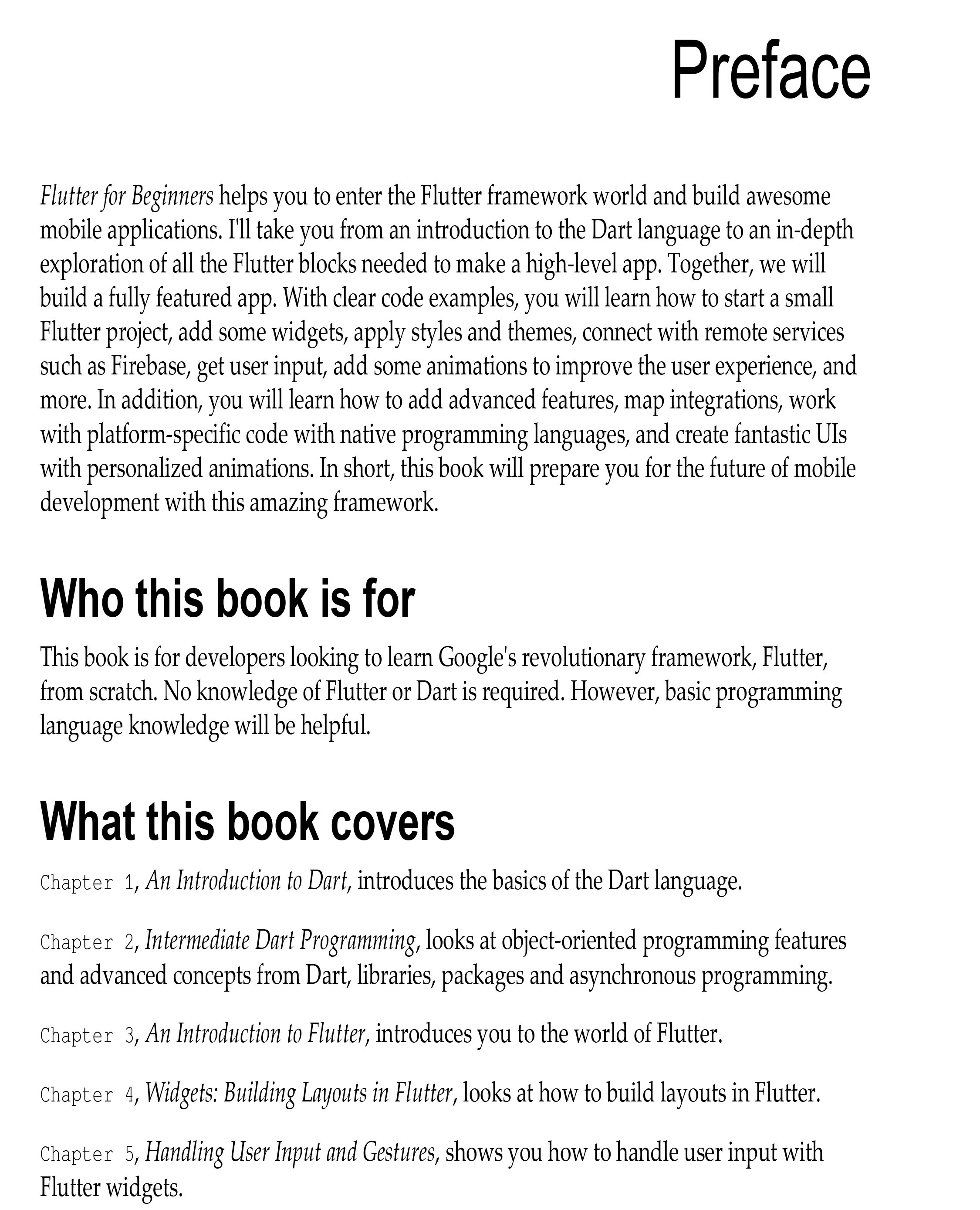 Flutter for Beginners