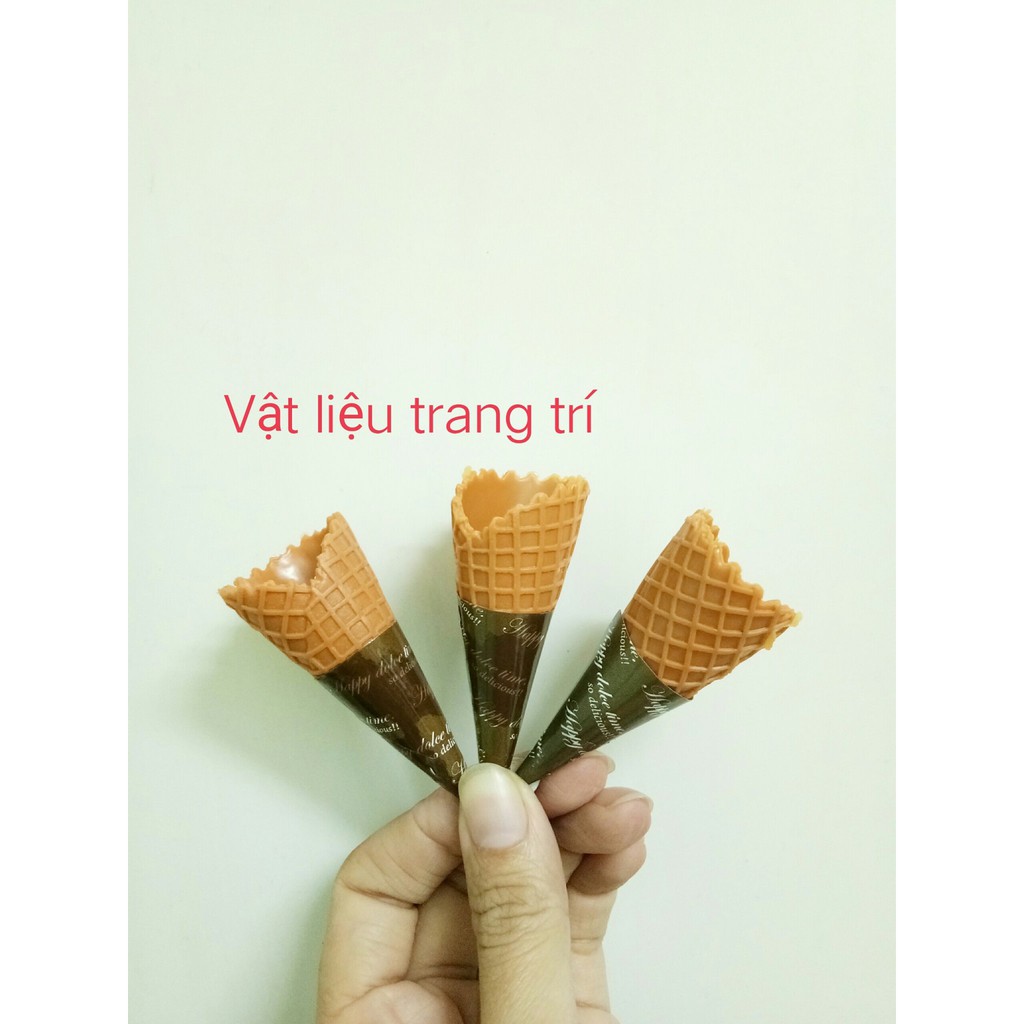 Vỏ Kem Ốc Quế Charm Slime Phụ Kiện Trang Trí [1 cái ]