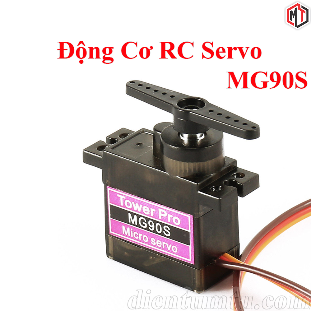 Động Cơ RC Servo MG90S - Nhông Full Kim Loại - Góc Quay 180 độ