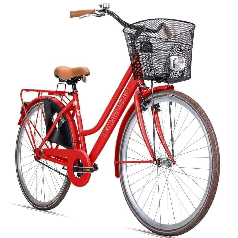 Xe đạp nữ Bergsteiger Cityrad (Đỏ và mint) - HANGDUC69