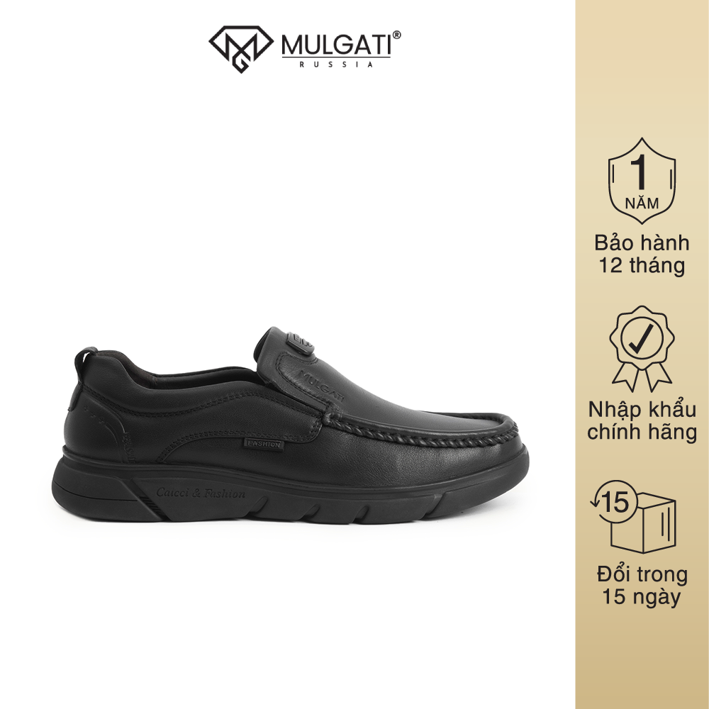 Giày da nam MULGATI Basic Driving đế cao su - 21307