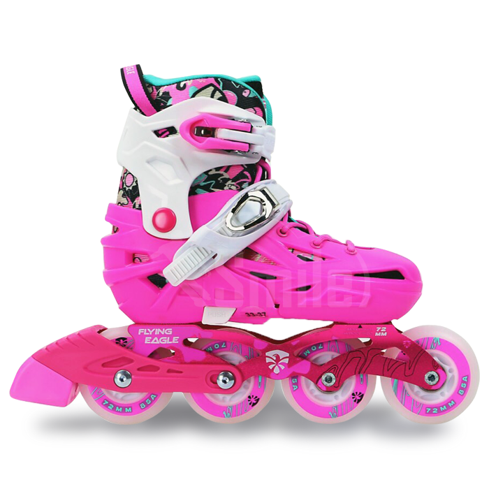 Giày Patin trẻ em Flying Eagle Q8 – 8 bánh sáng (Hồng, Xanh, Đen)