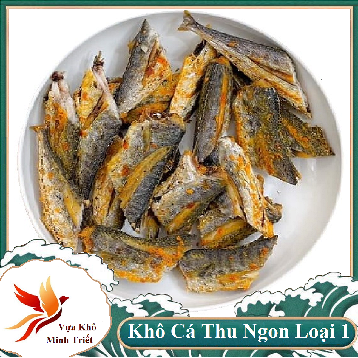 KHÔ CÁ THU LẠT ,KHÔNG ĐẦU THỊT THƠM NGON, ĐẶC SẢN MINH TRIẾT 500GR VỰA KHÔ MINH TRIẾT