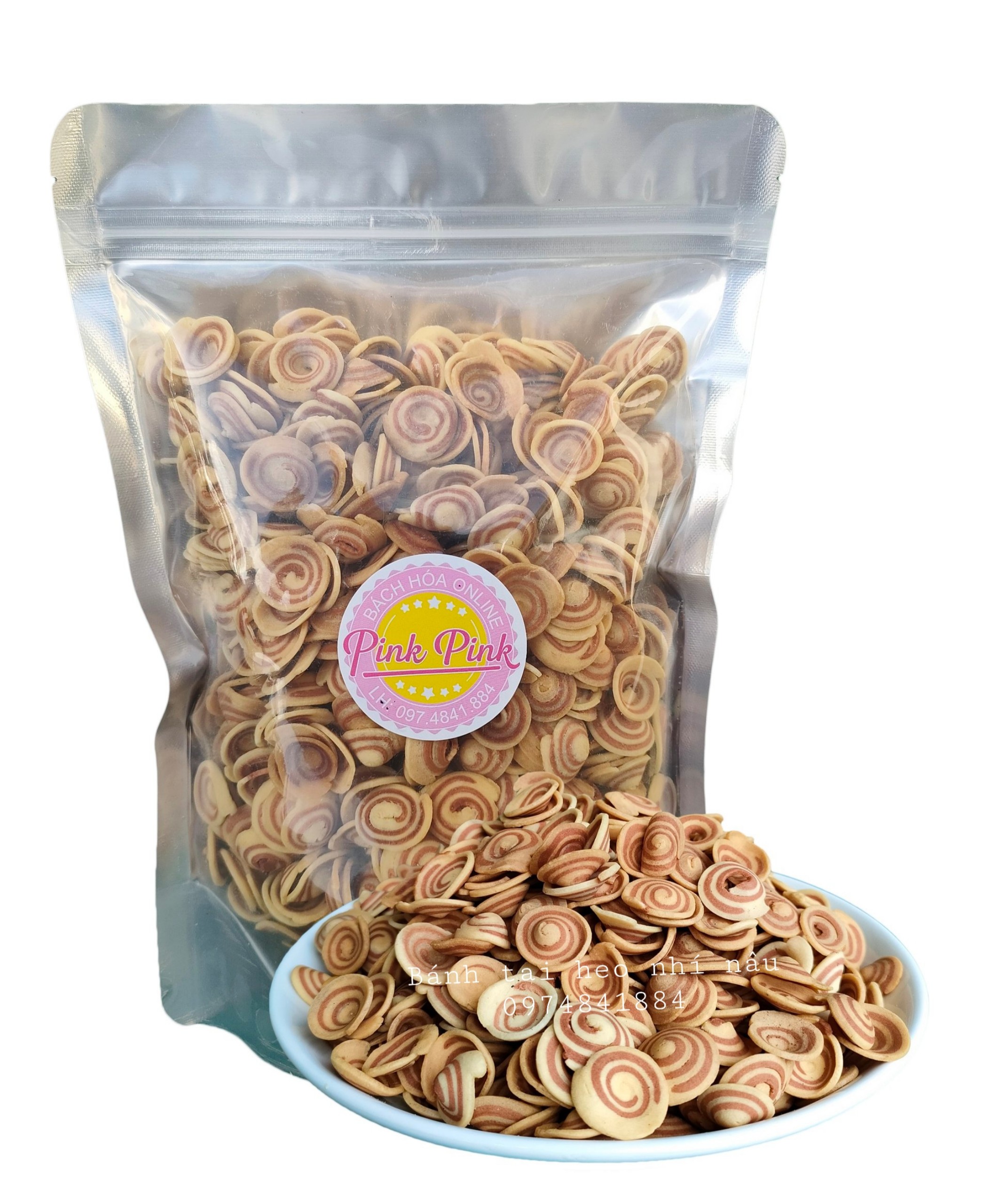 1KG BÁNH TAI HEO NHÍ GIÒN NGON - đồ ăn vặt ngon rẻ chất lượng